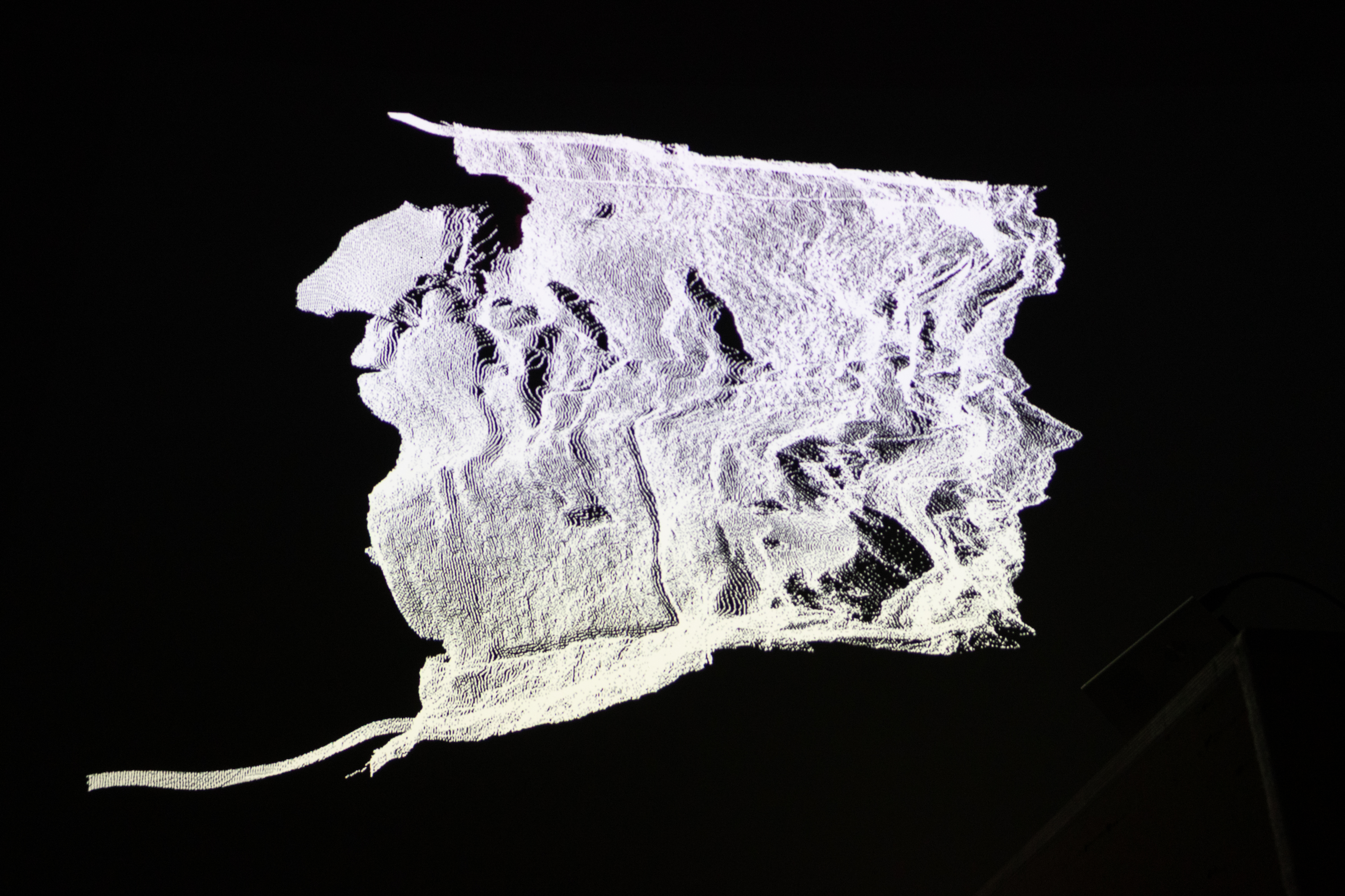 Cyanotype textile installation