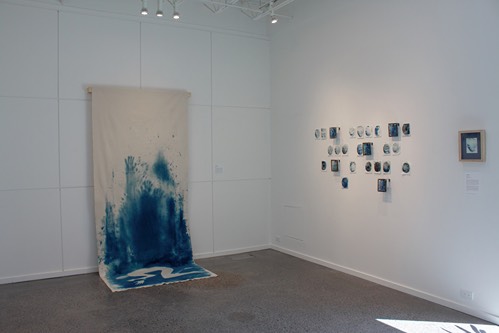 Cyanotype textile installation